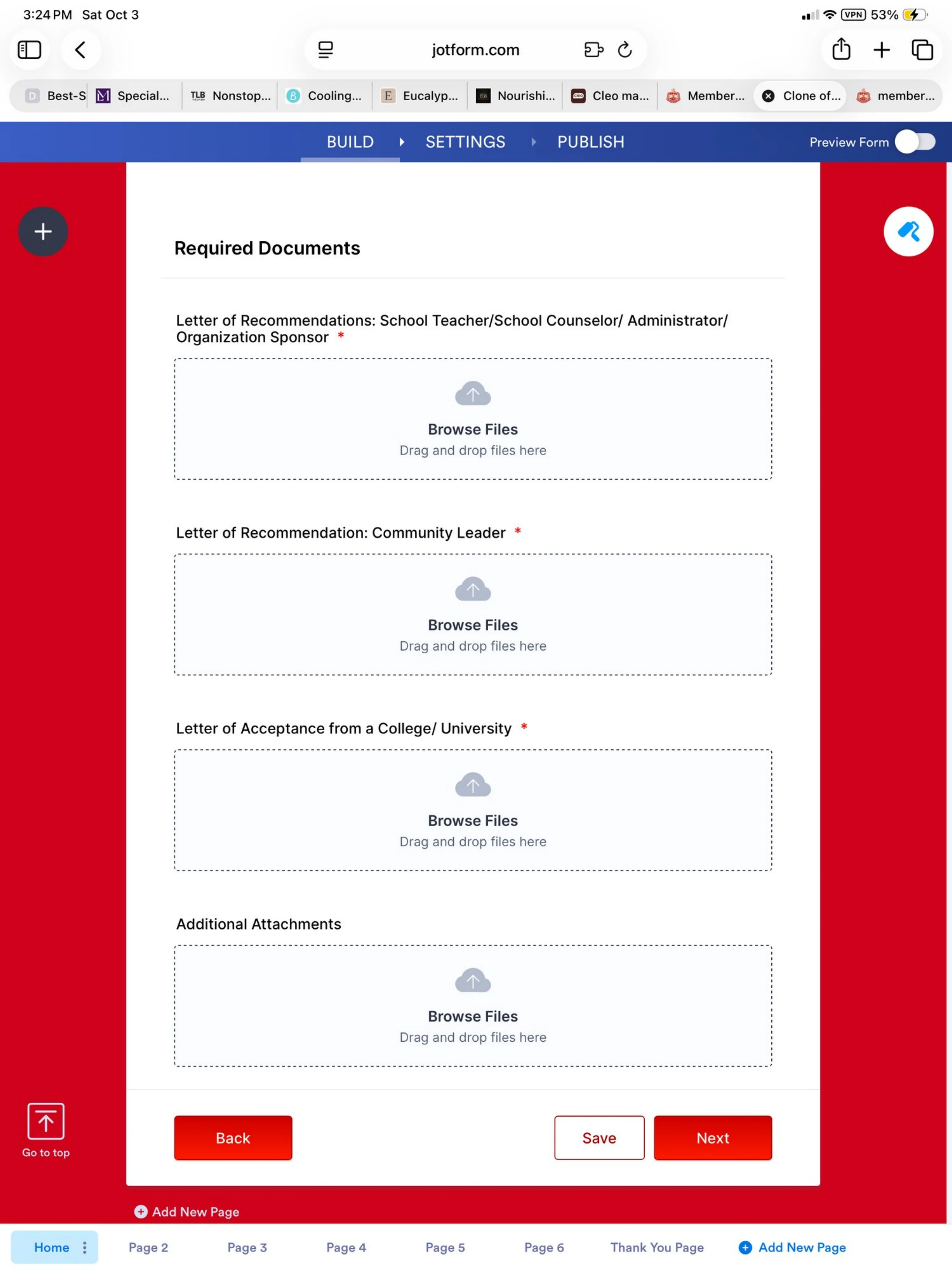 Application page 4 of 6