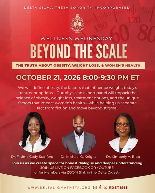 Wellness Wednesday: Beyond the Scale panel flyer