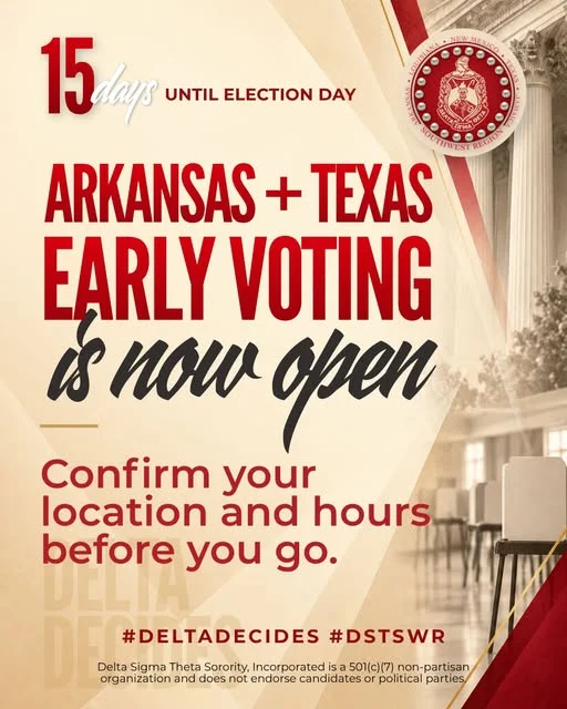 Arkansas and Texas early voting is now open